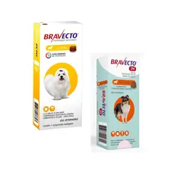 BRAVECTO - PACK 2 A 4.5 KG + 1 MES 4.5 A 10KG GRATIS