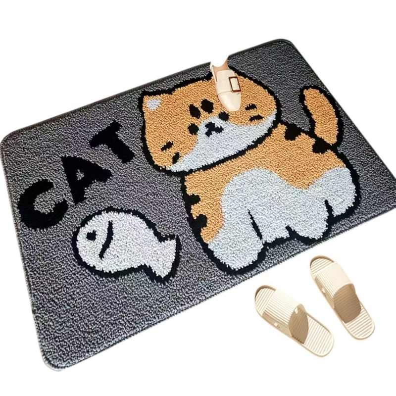 ANGELES DEL HOGAR - ALFOMBRA DE BAÑO DECORATIVA ANTIDESLIZANTE 50X80CM
