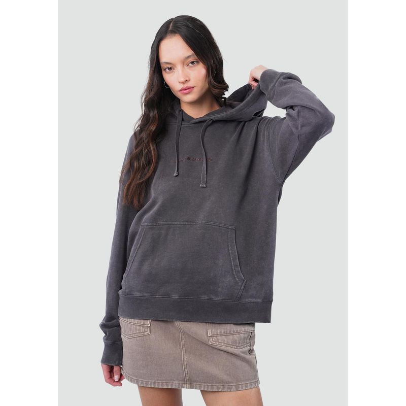 KAYA UNITE - Polerón Hoodie Mujer Chilling Negro