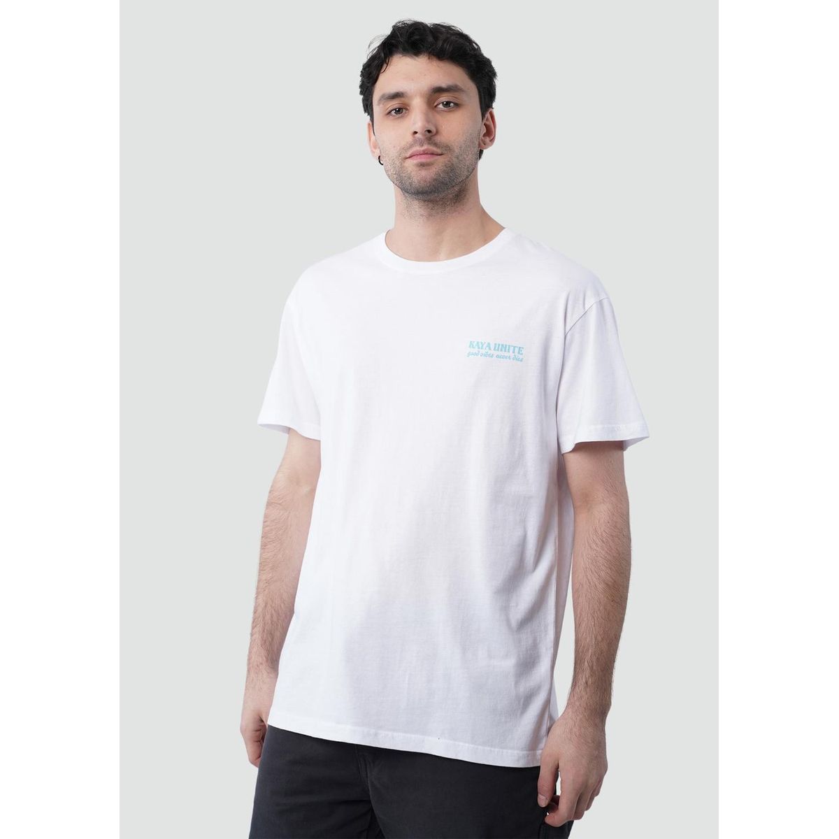 KAYA UNITE - Polera Hombre Catch Blanca