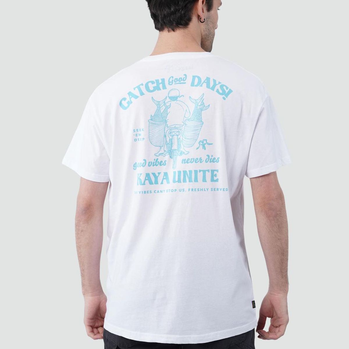 KAYA UNITE - Polera Hombre Catch Blanca