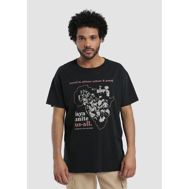 KAYA UNITE - Polera Hombre Unite Negra