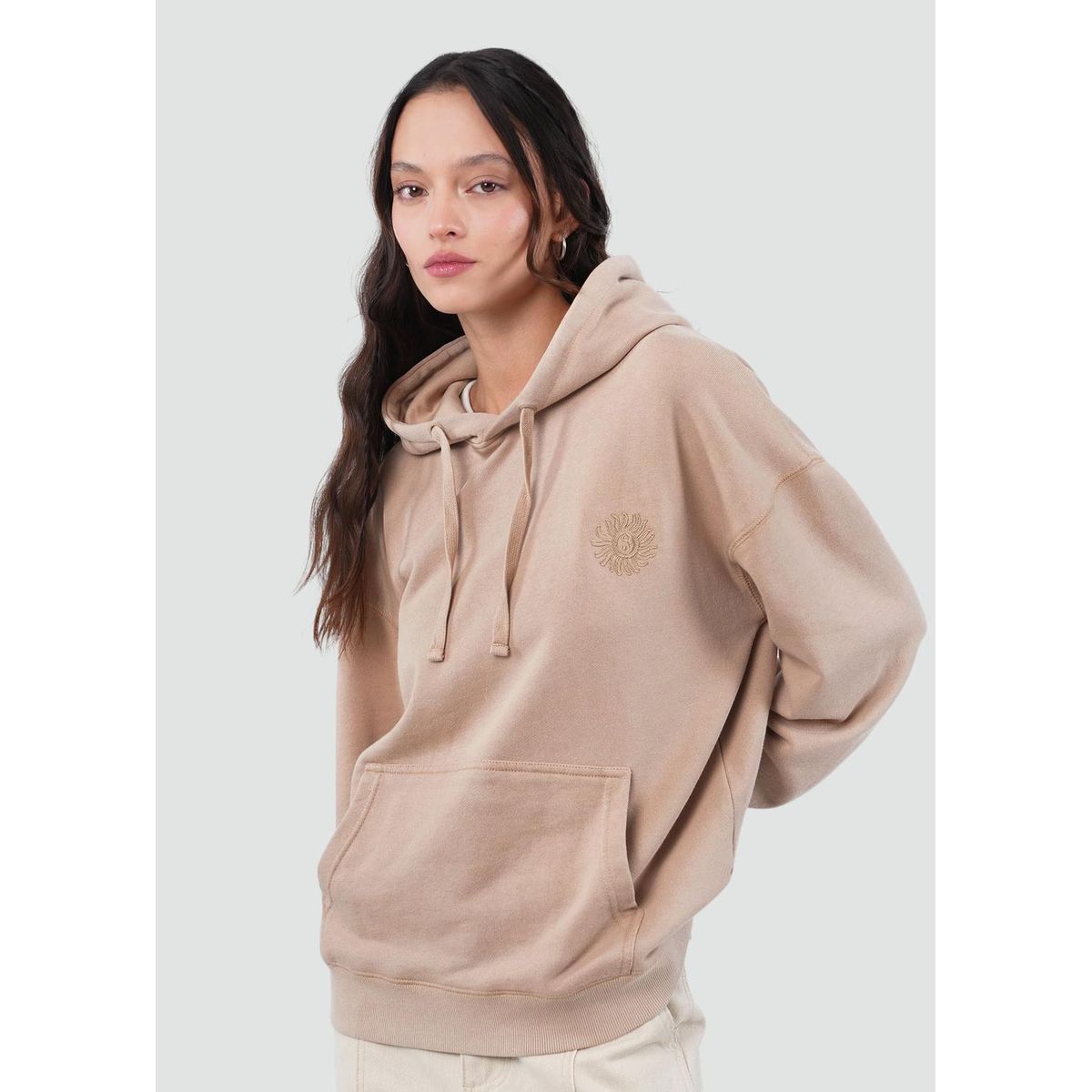 KAYA UNITE - Polerón Hoodie Mujer Sun Beige