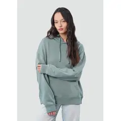 KAYA UNITE - Polerón Hoodie Mujer True Verde Chinois