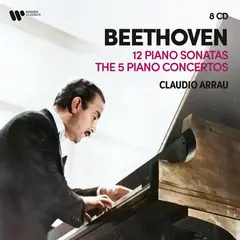 GRUPO LASER DISC - CD CLAUDIO ARRAU BEETHOVEN 12 SONATAS PARA PIANO 5 CONCIERTOS PARA PIANO 8CD