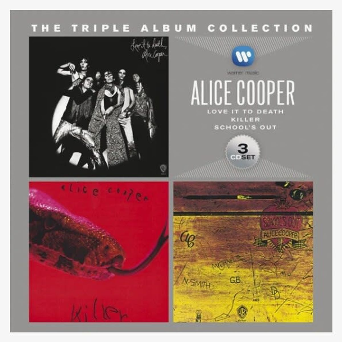 GRUPO LASER DISC - CD ALICE COOPER THE TRIPLE ALBUM COLLECTION 3CD