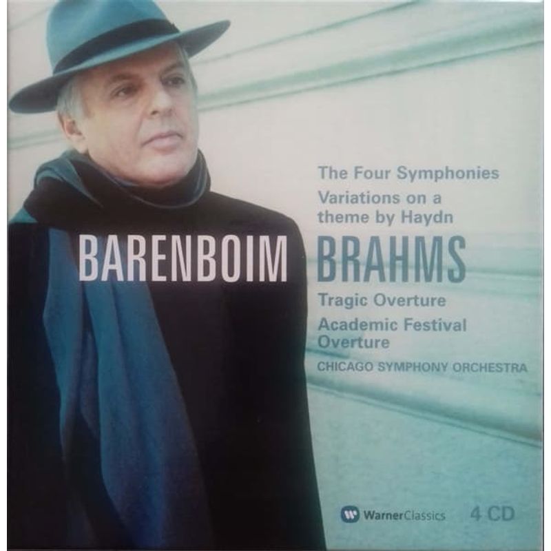 GRUPO LASER DISC - CD DANIEL BARENBOIM BRAHMS SYMPHONIES NOS 1-4 ORCHESTR 4CD