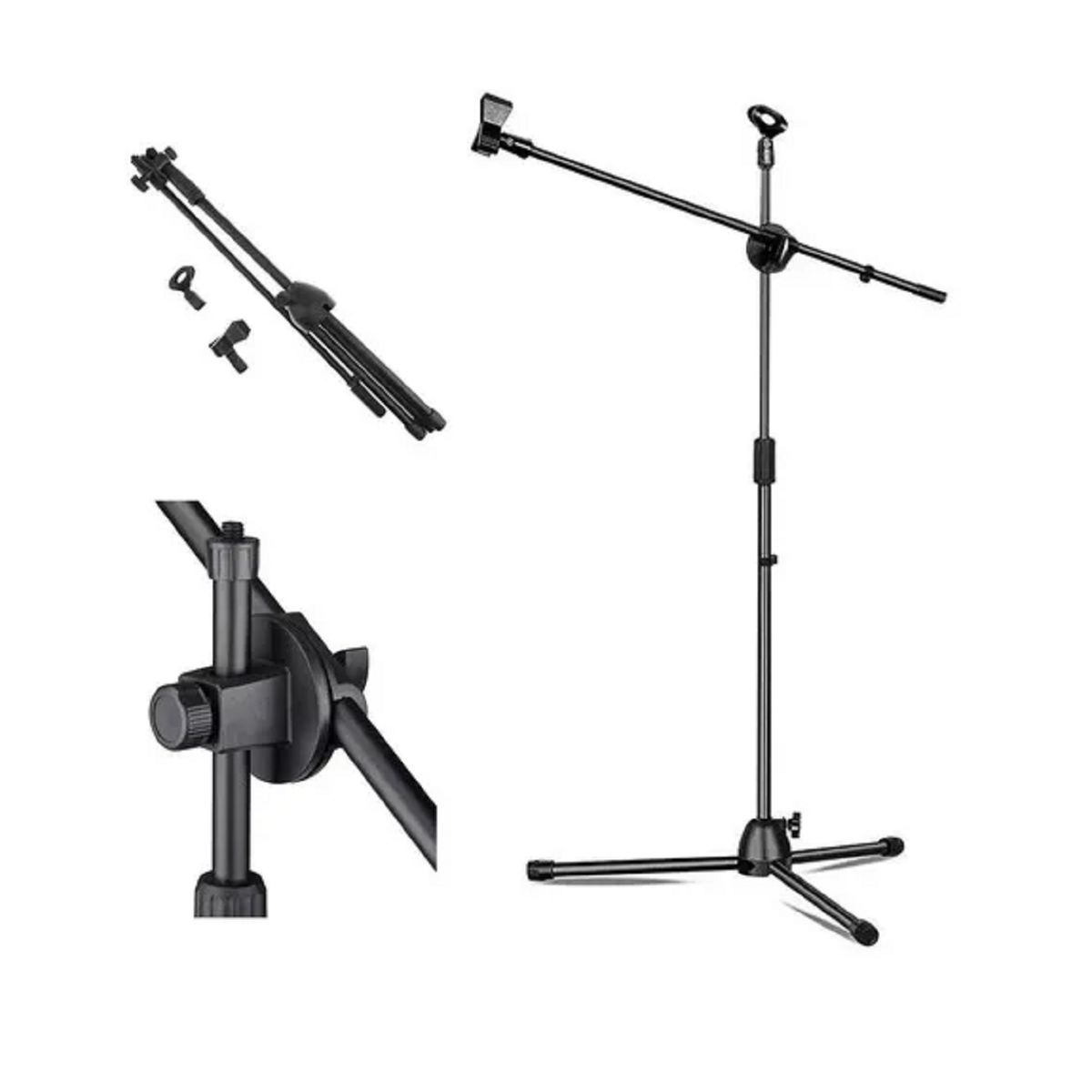 GENERICO - Atril Micrófono Pedestal Con Boom Ajustable Profesional