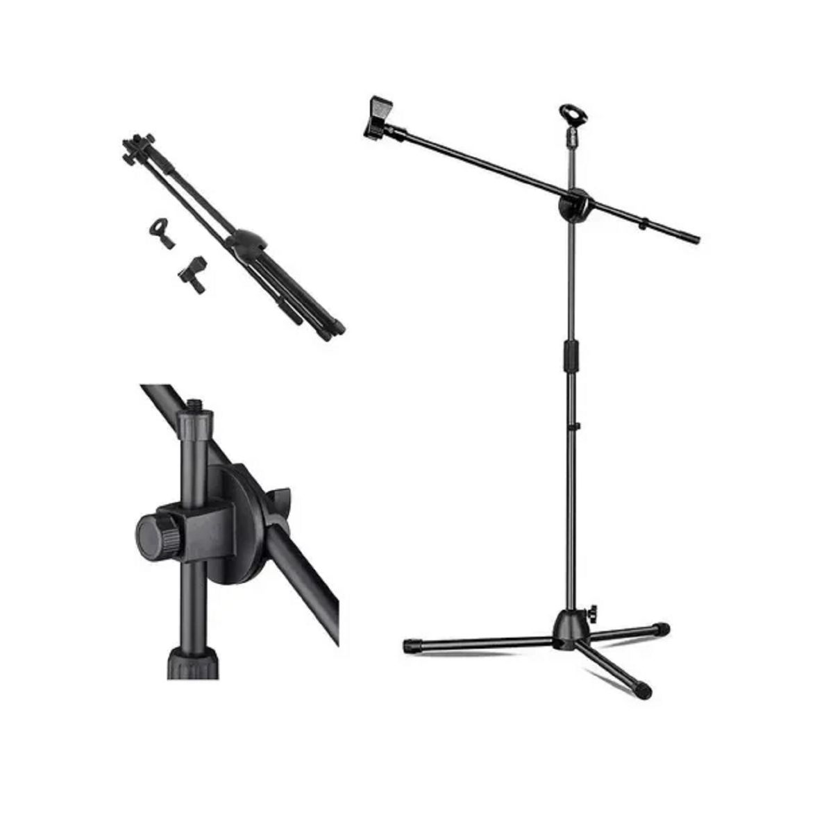 GENERICO - Atril Micrófono Pedestal Con Boom Ajustable Profesional