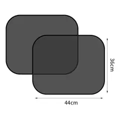 GENERICO - Sombrillas Ventana Lateral Negro S 44x3