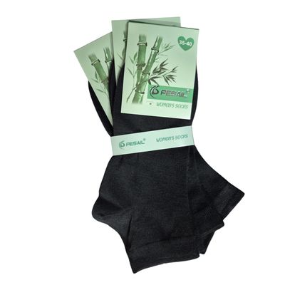 Imagen 2 del producto 12 Pares De Calcetas Tobilleras Con Fibra De Bambú Para Mujer