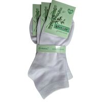 12 Pares De Calcetas Tobilleras Con Fibra De Bambú Para Mujer