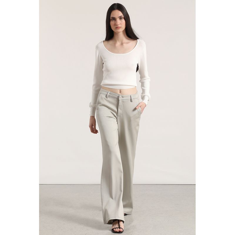 LIOLA - Pantalón palazzo liola mujer gris