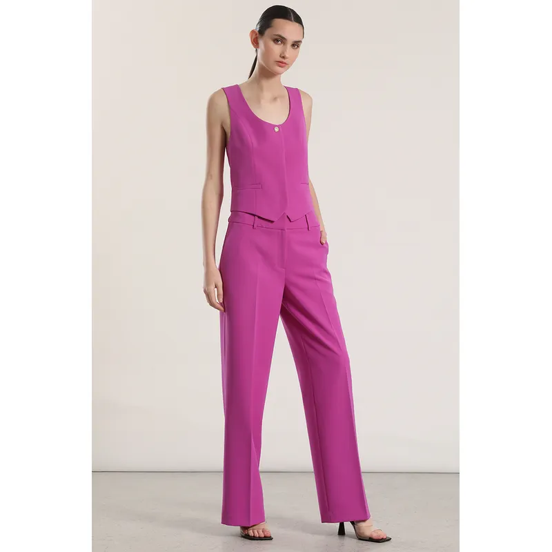 LIOLA - Pantalón recto liola mujer violeta