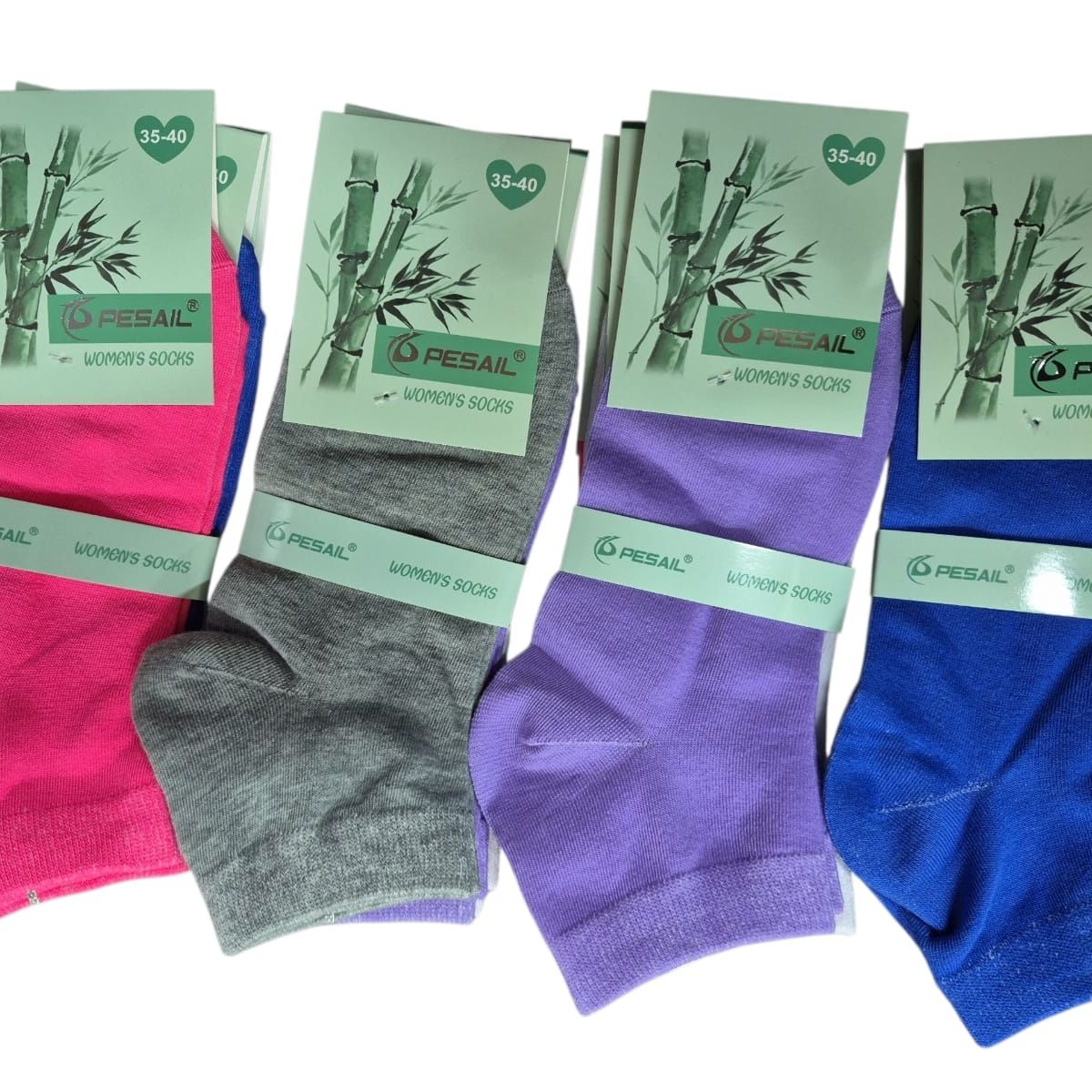 GARSIL - x6 Pares De Calcetas Tobilleras Con Fibra De Bambú Para Mujer
