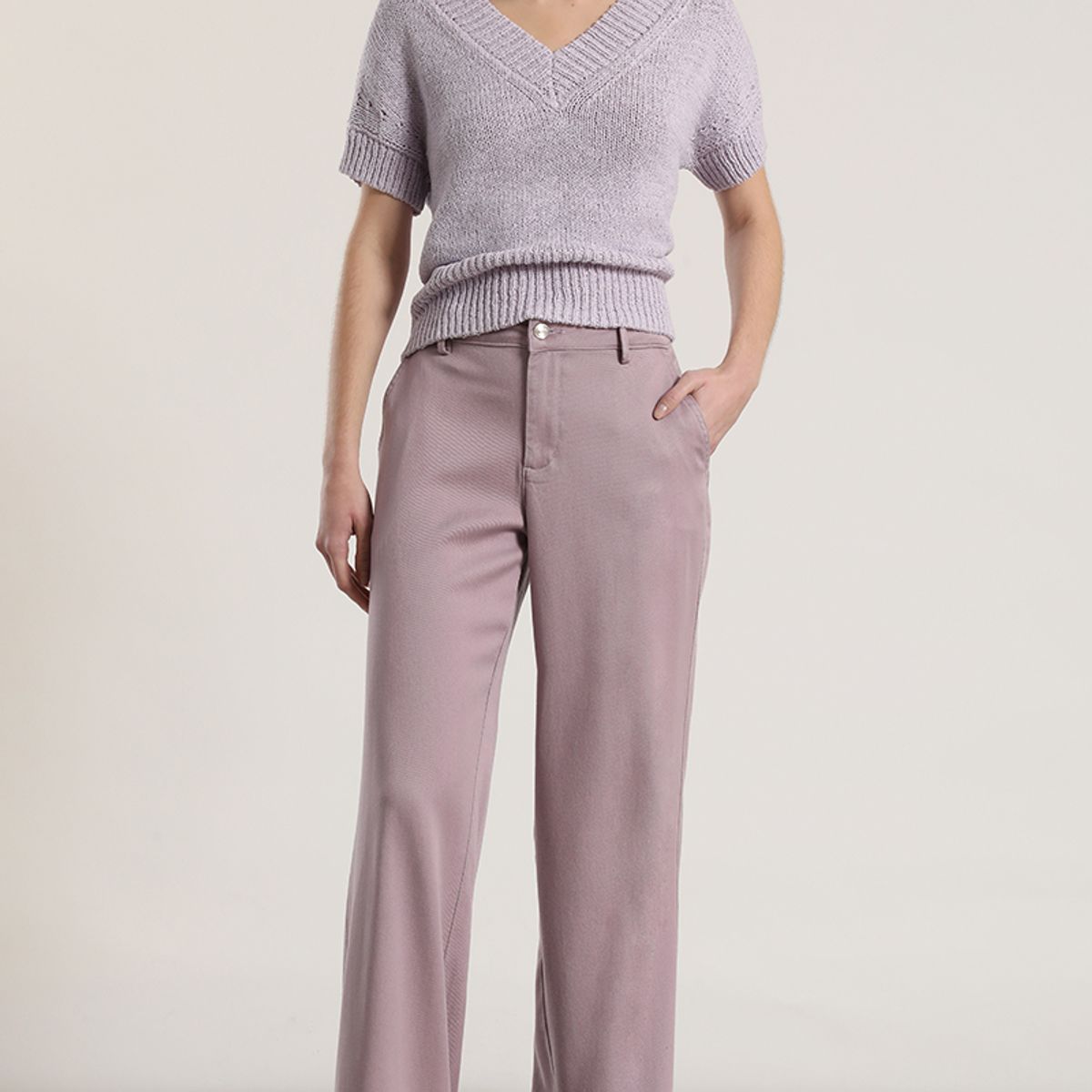 LIOLA - Pantalón palazzo liola mujer lila