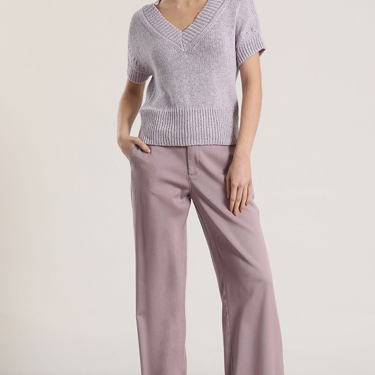 LIOLA - Pantalón palazzo liola mujer lila