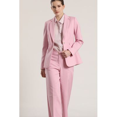 Imagen 2 del producto Pantalón ancho cropped mujer rosa