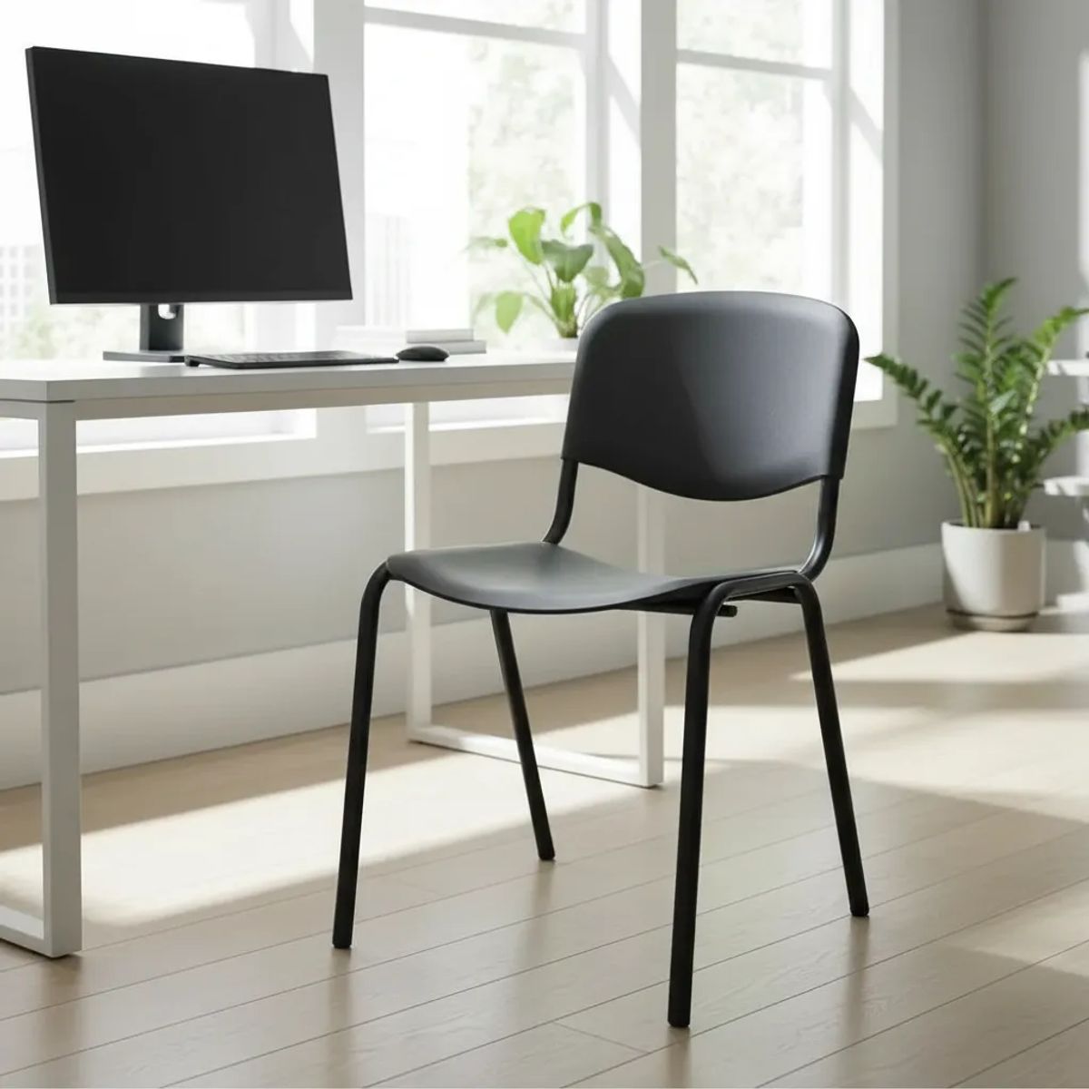 CORI CORI - Silla ISO Meeting Polipropileno Negro