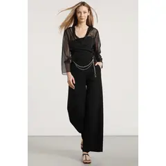 LIOLA - Pantalón cadena desmontable mujer negro