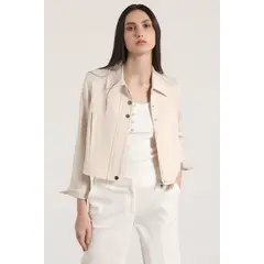 LIOLA - Chaqueta corta mujer beige