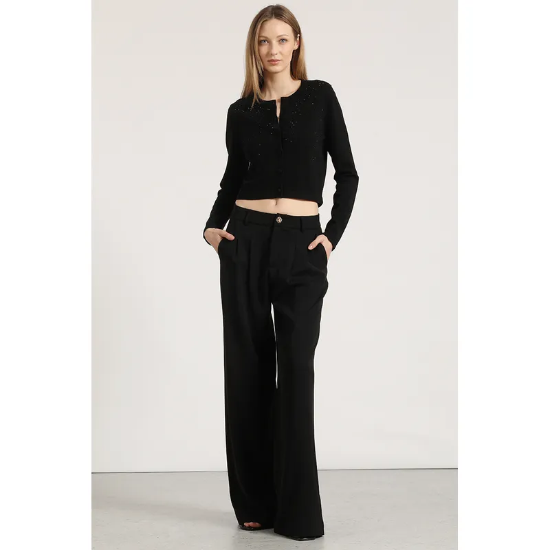 LIOLA - Pantalón ancho liola mujer negro