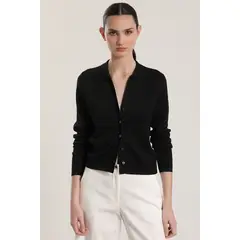 LIOLA - Cardigan tejido lurex mujer negro