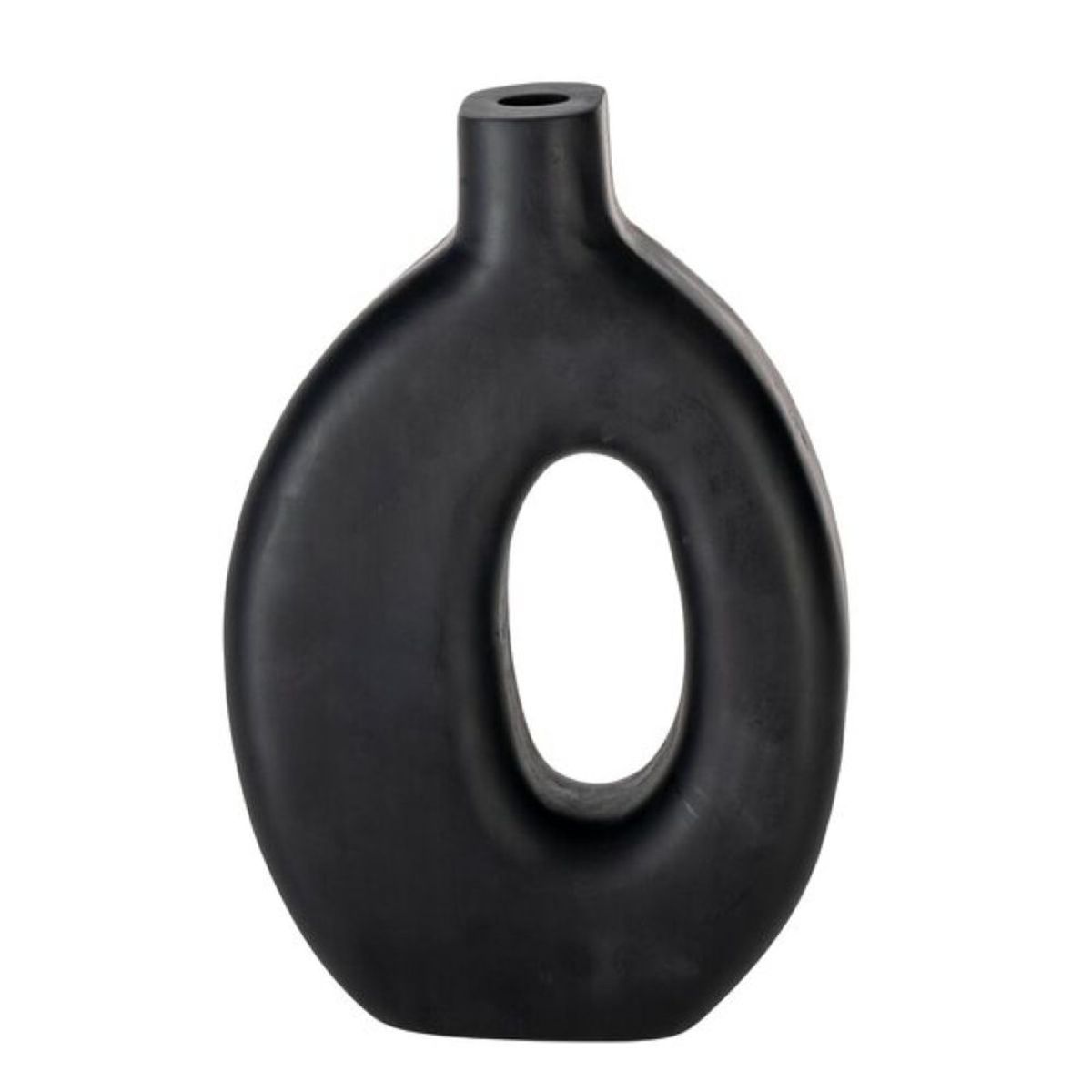 EGLO - Adorno Jarrón de madera MELOBODY Negro 23×7×34cm