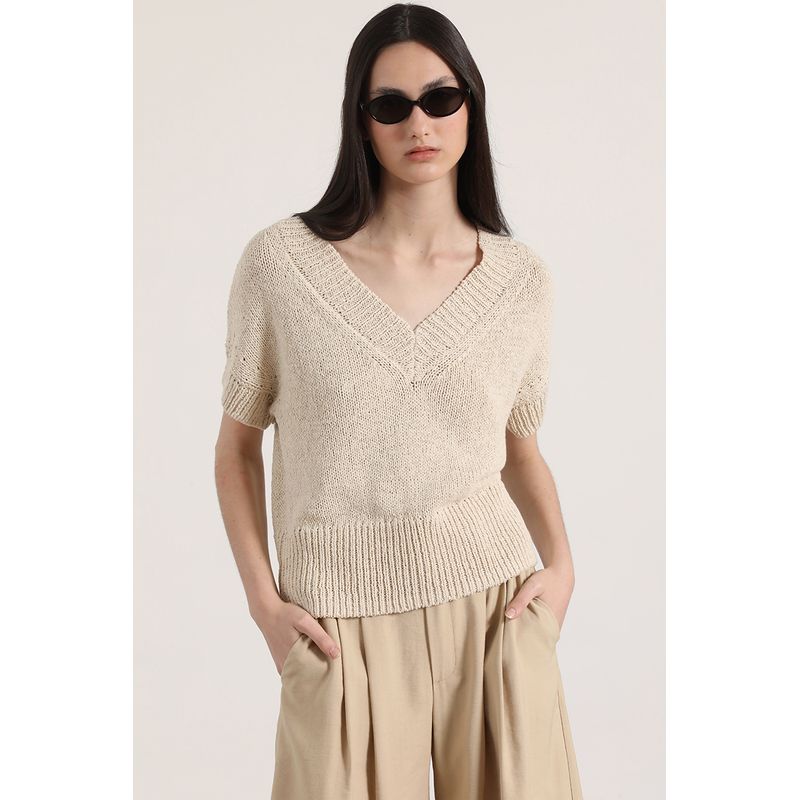 LIOLA - Tejido trenzado Liola mujer crudo