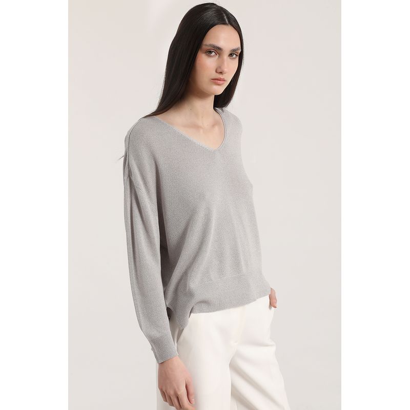 LIOLA - Tejido aberturas liola mujer gris