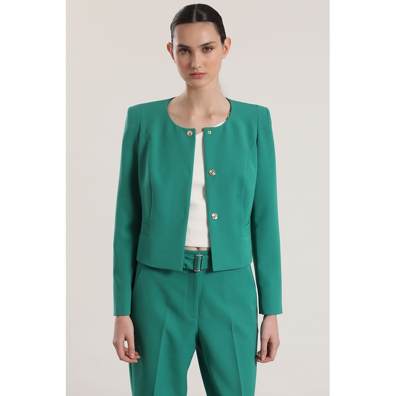 LIOLA - Chaqueta corta Liola mujer verde