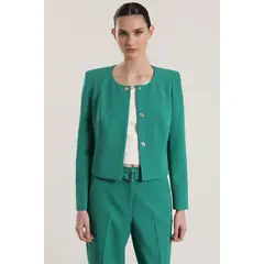 LIOLA - Chaqueta corta mujer verde