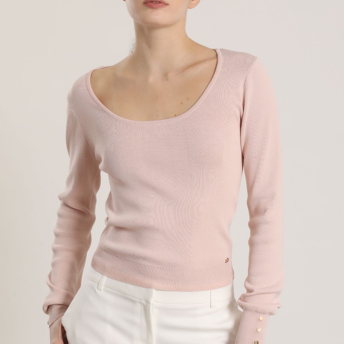LIOLA - Sweater básico Liola mujer rosa