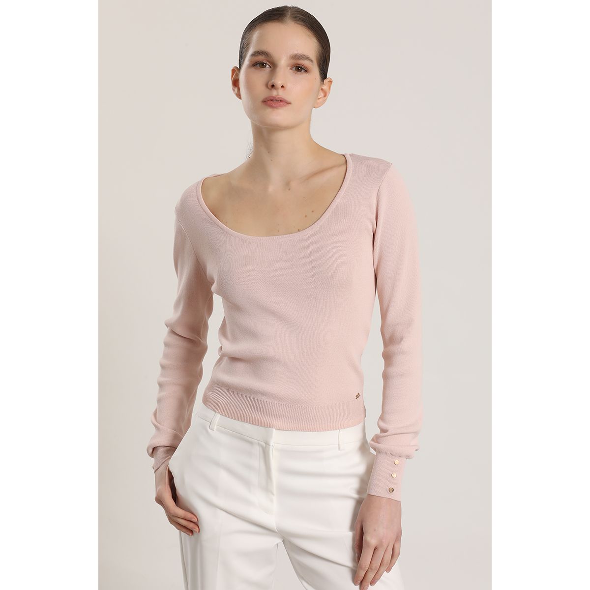 LIOLA - Sweater básico Liola mujer rosa