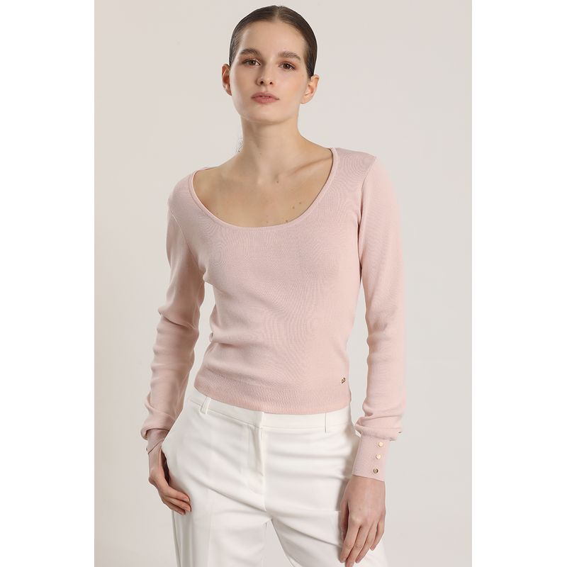 LIOLA - Sweater básico Liola mujer rosa