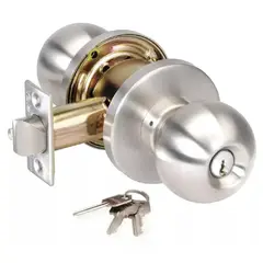 GENERICO - Pomo Chapa Cerradura Dormitorio Cerradura Con 3 Llaves puerta exterior
