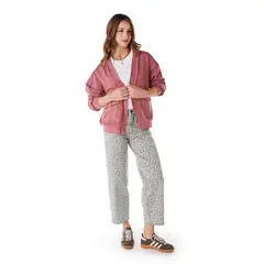 EFESIS - POLERON BILL OVERSIZE ABIERTO BOLSILLO CARGO - Burdeo