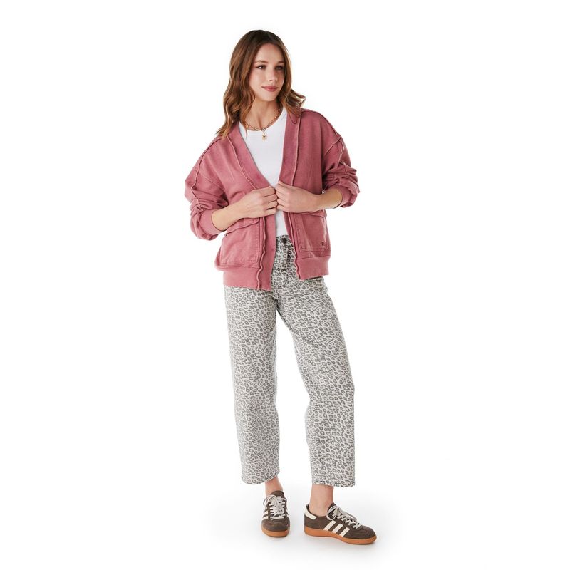 EFESIS - POLERON BILL OVERSIZE ABIERTO BOLSILLO CARGO EFESIS - Burdeo