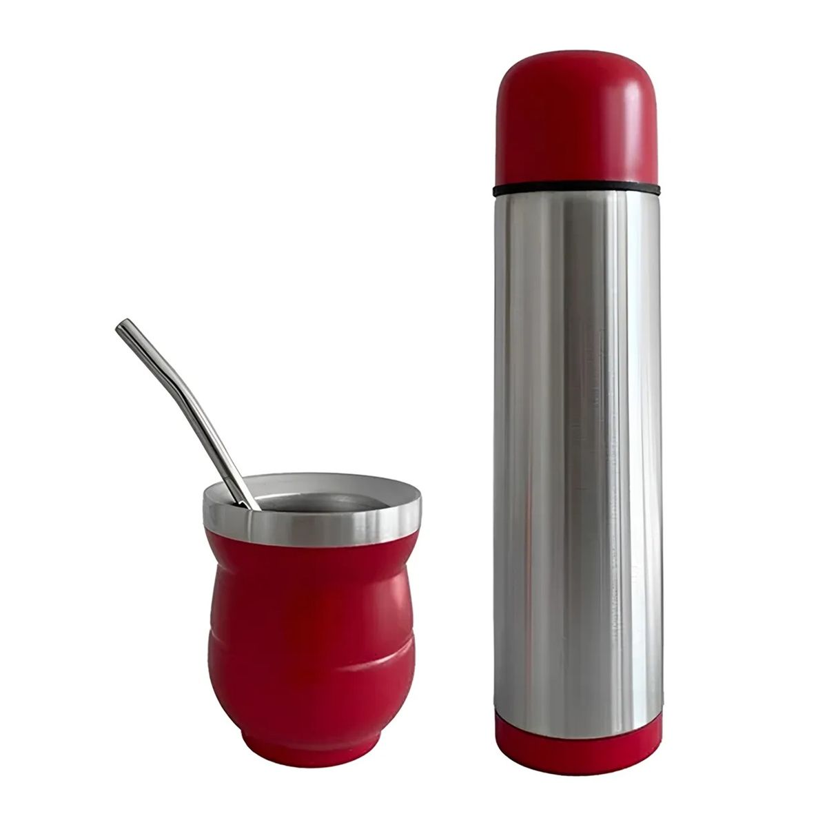 GENERICO - Set De Mate Con Bombilla + Termo Bala 1000ml Set Matero