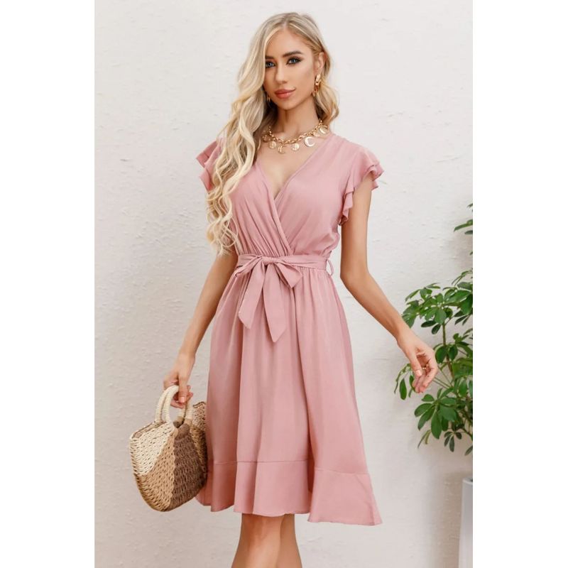 MPROPIA - Vestido Corto Primavera Verano Mujer Excelente Calidad 284