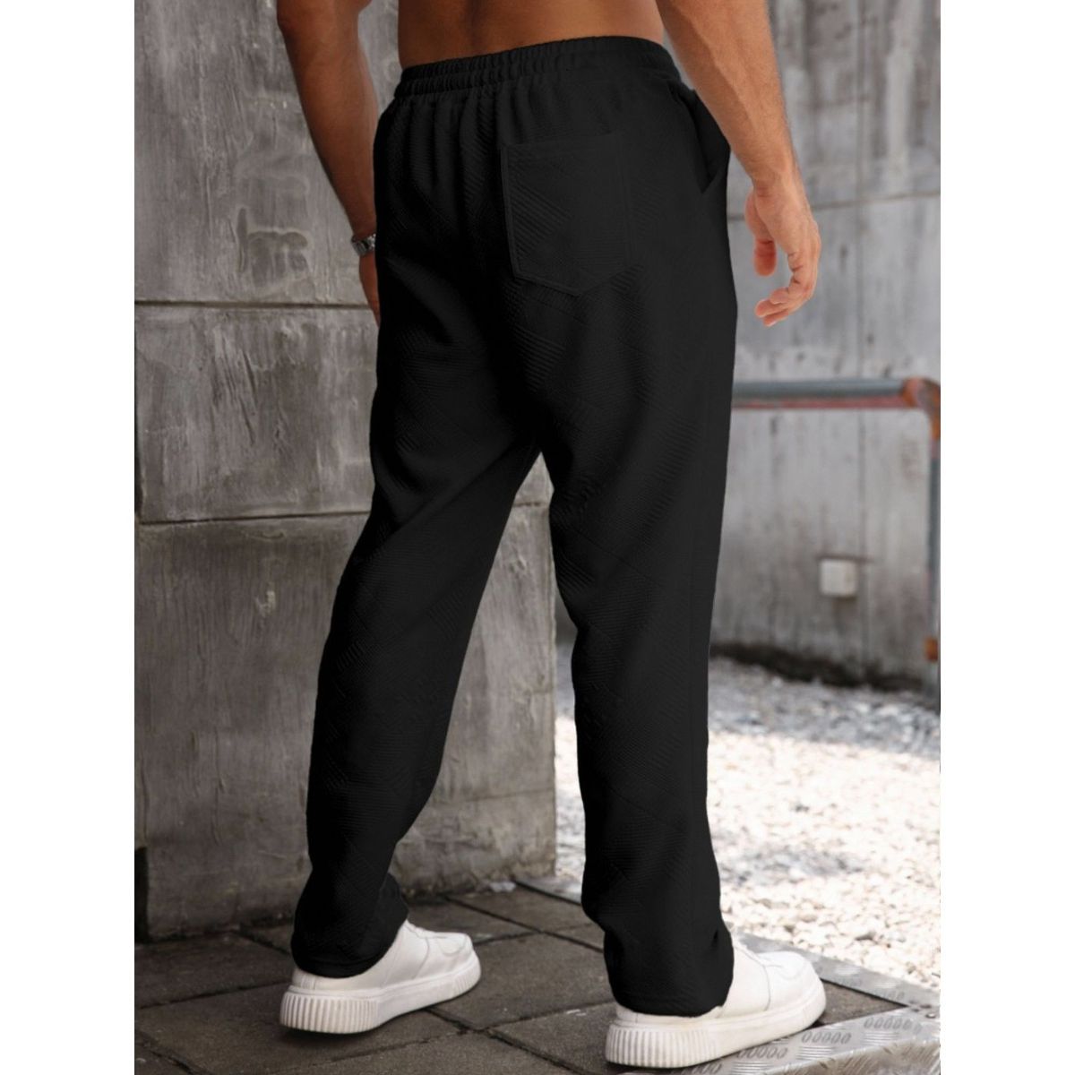 LIKE SHOP - Pantalón Recto Hombre Casual Unicolor Tendencia 0272