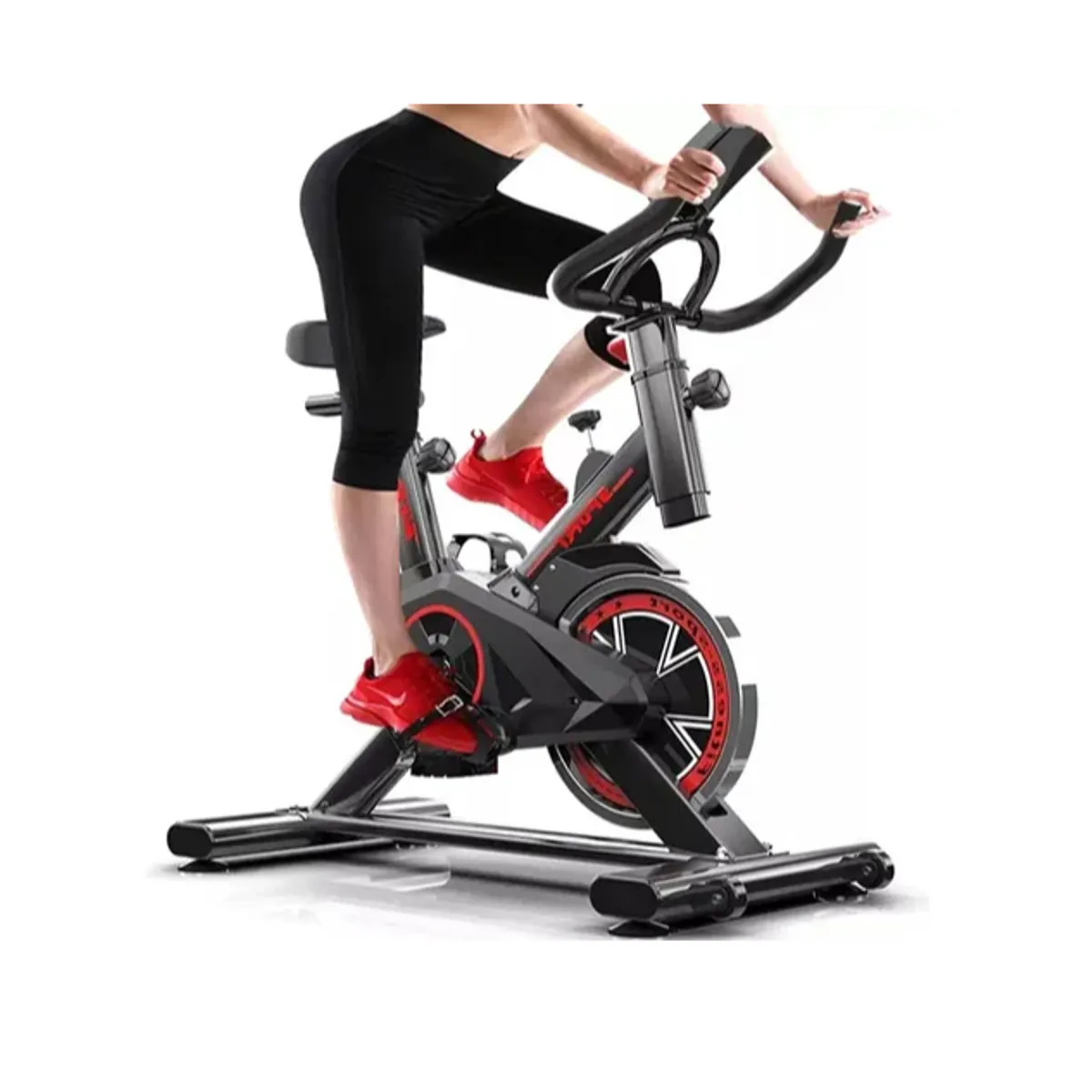 GENERICO - Bicicleta Spinning Con Monitor Alta Resistencia Ajustable