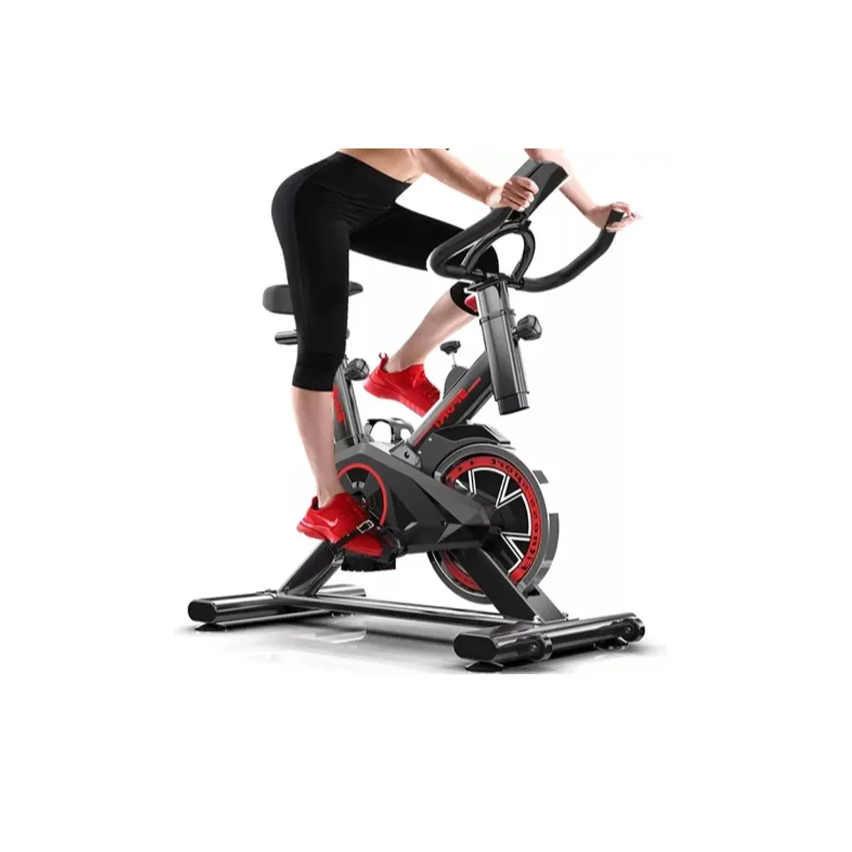 GENERICO - Bicicleta Spinning Con Monitor Alta Resistencia Ajustable