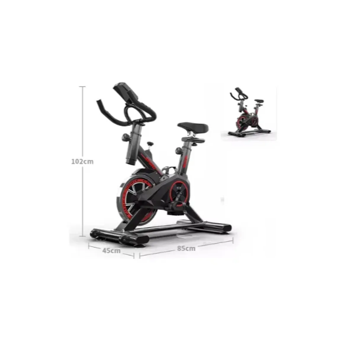 GENERICO - Bicicleta Spinning Con Monitor Alta Resistencia Ajustable