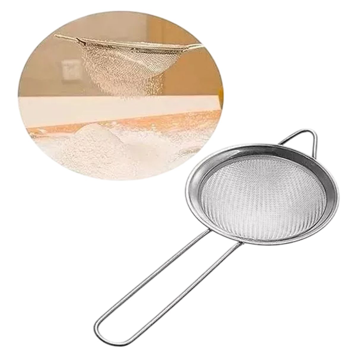 GENERICO - Colador Acero Inoxidable Multiuso 16cm Repostería Cocina