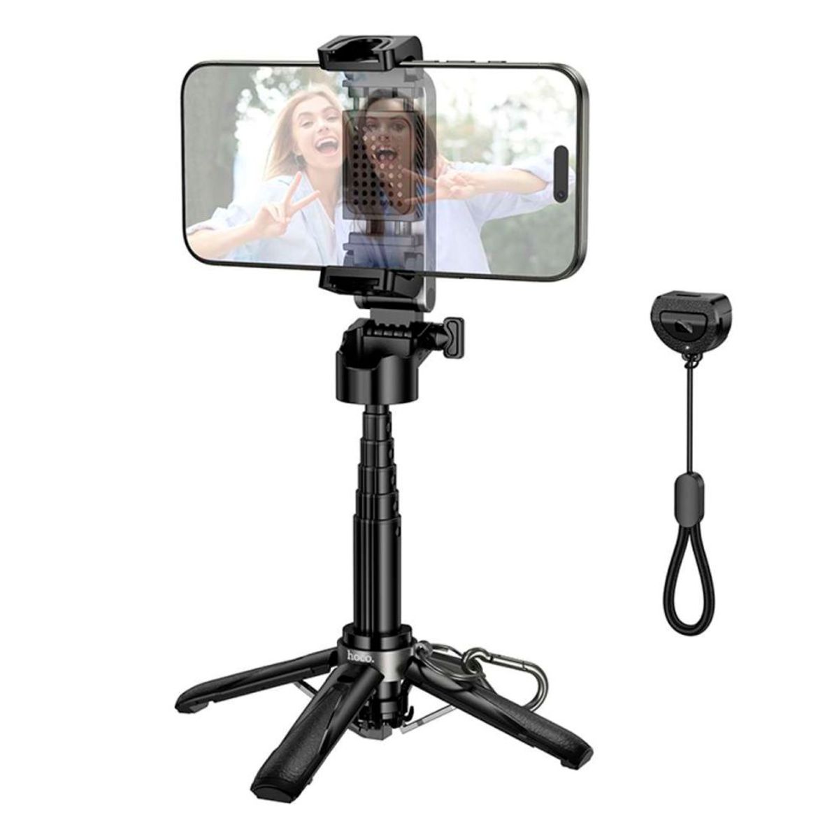 HOCO - Baston Selfie Stick Tripode Bluetooth Portátil Rotación 360