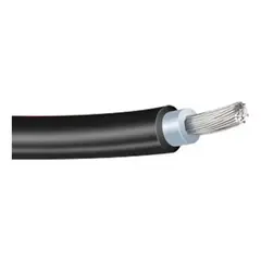 GENERICO - Cable Solar Fotovoltaico 4mm Negro 15 metros