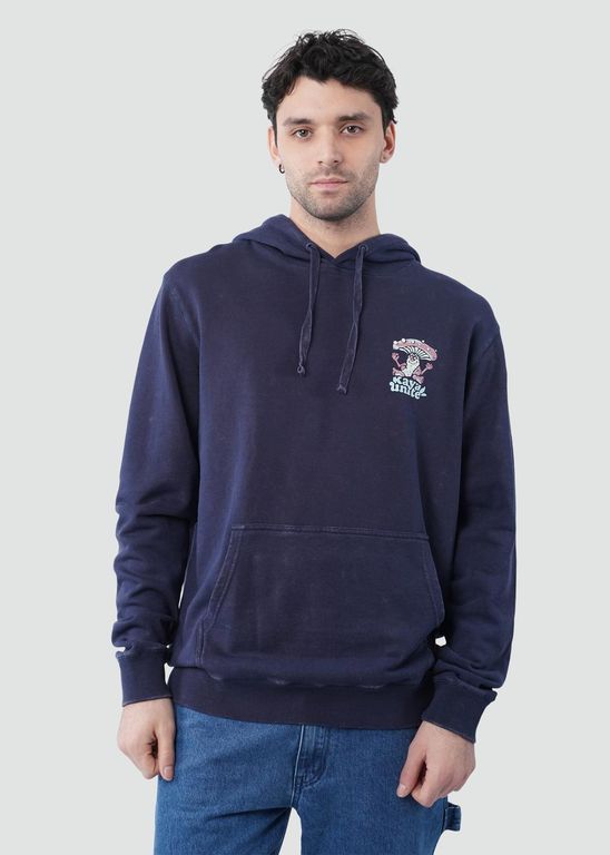 Poleron Hoodie Hombre Relax Navy Azul XS