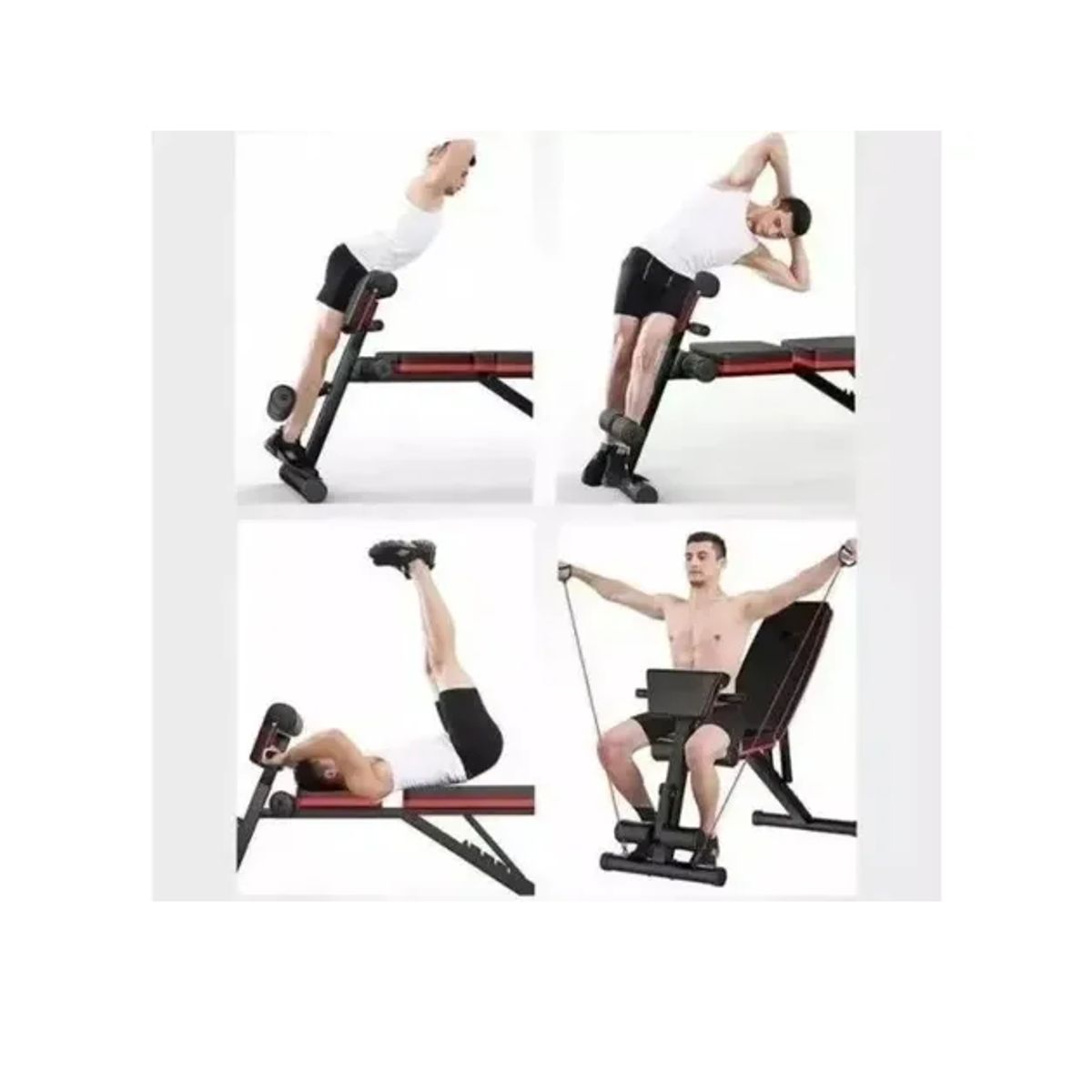 GENERICO - Silla Multifuncional Banca Para Hacer Abdominales Ejercicios