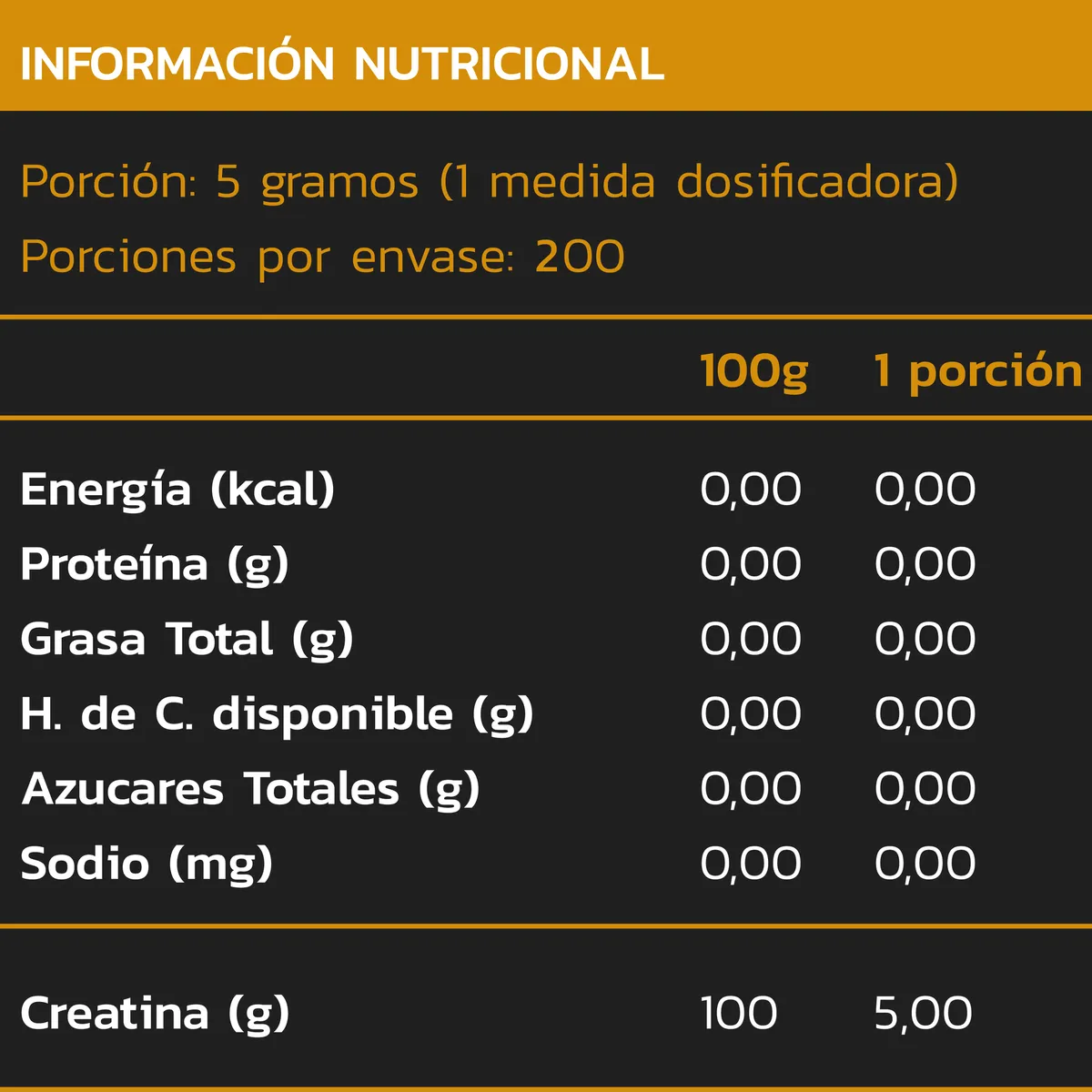 ZEIN - CREATINA MONOHIDRATADA Y MICRONIZADA SIN SABOR 1KG - ZEIN